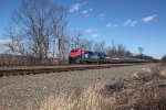 Amtrak train 43 westbound with 108 leadiing